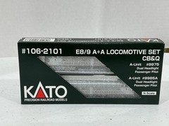 N scale Kato #106-2101 CB&Q E8/E9 A+A Locomotive set NEW Test Ran 3.1.1