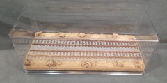 S SCALE 16″ DOUBLE TRACK DISPLAY CASE- “DESERT SCENE”-FOR ANY S TRAINS