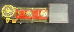Vintage Model Train SS 7501 Steam Locomotive Burgundy Gold Black New