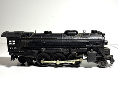 Lionel Post War 2-6-4 Locomotive #2016 and #2026W Whistle Tender O-27 With Boxes