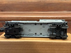 Lionel O gauge No. 6419 Wrecking Car, 6656 Stock Car, 3464 S. F. Box Car w/Boxes
