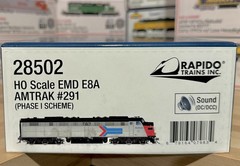 HO Scale Rapido EMD E8A Amtrak #291 DC/DCC/Sound/NIB