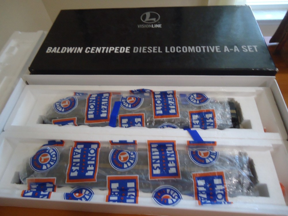 Lionel O Gauge PRR 5 Stripes Baldwin Centipede Diesel Locomotive A-A Set 6-34672