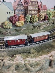 Minitrix 3068/3069 Passenger Car 3. Class / Baggage Car Der K.Bay.sts.b. German