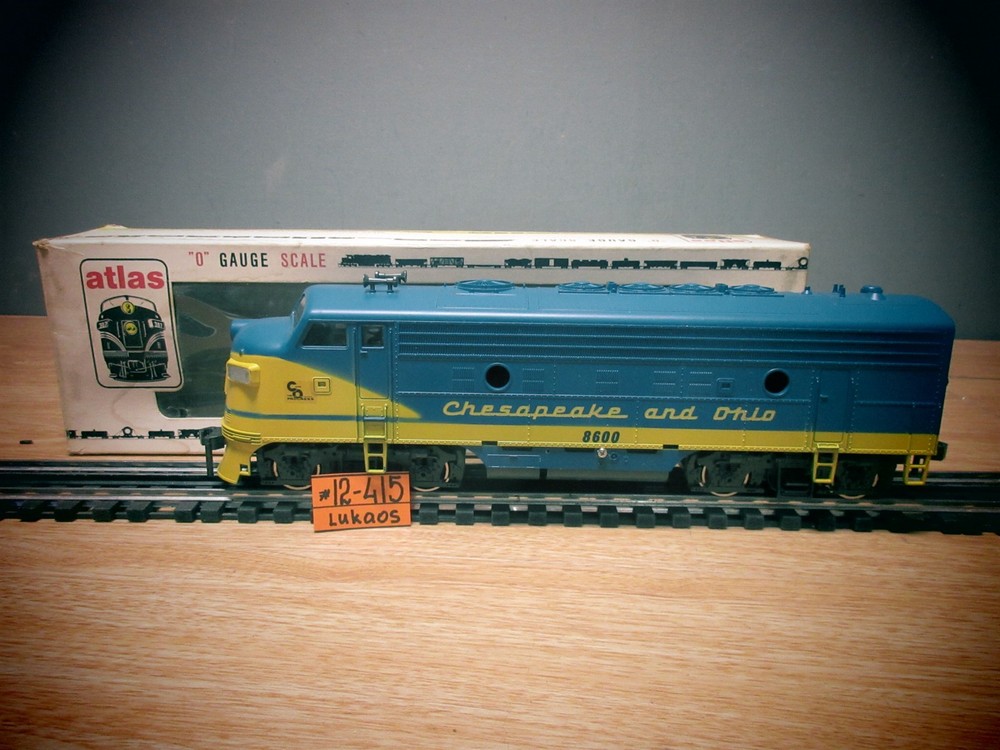 Atlas 6103 O Gauge Chesapeake and Ohio F-9 Diesel Locomotive 8600 TESTED O.B.