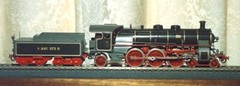 TENSHODO 153 KBSB BAVARIAN STATE RY CLASS S3/6 BRASS 4-6-2 STEAM LOCO + TENDER