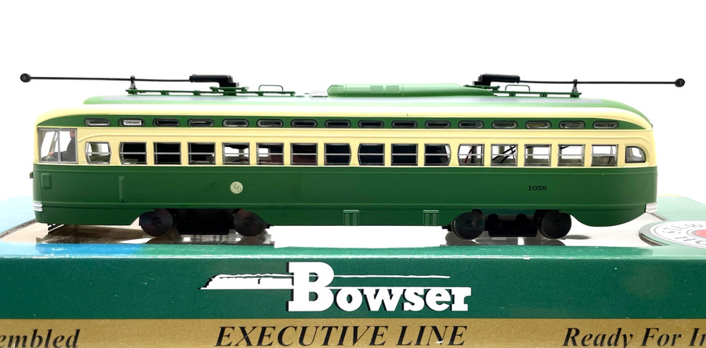 HO BOWSER 12558 PCC STREETCAR SAN FRANCISCO F LINE SF MUNI # 1058 GREEN
