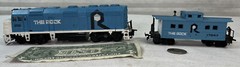 THE ROCK. BLUE & Caboose LOCOMOTIVE 3105 HO
