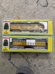Atlas HO Scale Union Pacific Diesel Locomotive Lot SD24 #416 FP-7 #1498 Boxed
