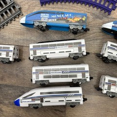 Trans Euro Express Jakks Pacific 2012 Model Train & Track & Accessories 50+ Pcs