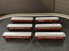 VTG Lionel 8101 Chicago & Alton 6 Car O Gauge Red Train Set Sounds Steam Lights