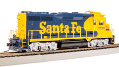 Broadway Ltd 7560 HO Scale ATSF EMD GP30 Blue Warbonnet Diesel Locomotive #2710