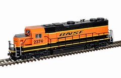 Atlas HO Trainman Silver EMD GP38-2 Ph. II DC BNSF Railway H4 Scheme #2374