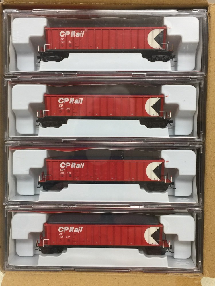 InterMountain CP Rail – Bathtub Gons – Red w/ Multi-Mark 12 pack *MINT* OOP
