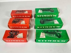 Vintage Lot of 11 MARKLIN West Germany Locomotive Coach Wagon Train Cars + Boxes