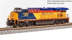 BROADWAY LIMITED HO GE ES44AC DC/DCC/SOUND/SMOKE CSX/CHESSIE #1973 PN 9864