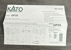KATO HO #37-3022 AT&SF EMD GP35 Phase Ia w/DB #3305 Dress Blue DCC Ready & NIB!