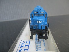 Kato Custom Boston & Maine GP38-2 #207 Video Runs Great N Scale B&M