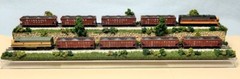 Z SCALE 16″ 2-LEVEL TRACK -SUMMER SCENE-DISPLAY CASE-FOR ANY Z TRAIN