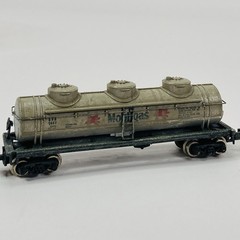 Bachmann N Scale Train Car Three Dome Tank Car Republic Mobil Gas 42’