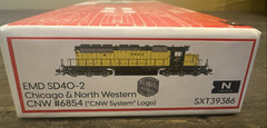 Scale Trains N Scale SXT39386 EMD SD40-2 Chicago & North Western #6854 DCC Rdy