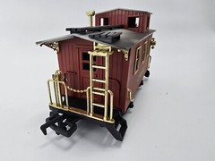 1986 Denver Express G-Scale Train – 4 Cars & Tracks – New Bright Untested