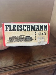 Vintage Fleischmann HO Scale #4140 24 074 Locomotive & Tender w/ Box