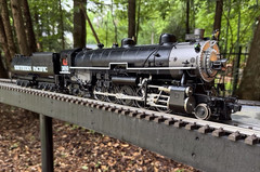 G Scale 1:32 Accucraft Electric southern pacific 2-10-2 #3580 w/ Tender, Video