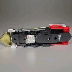 Vintage ToySmith 7042 Pull Back Train Locomotive Toy Red Black Gold 08/13/325
