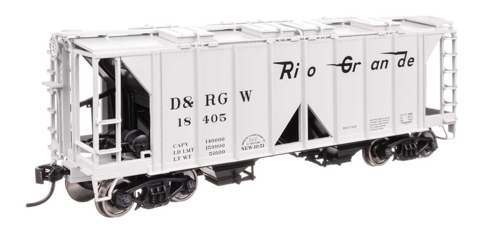 49713 Walthers HO ACF 1958 Cu Ft Covered Hopper D&RGW (TM) #18423