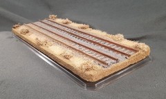S SCALE 16″ DOUBLE TRACK DISPLAY CASE- “DESERT SCENE”-FOR ANY S TRAINS