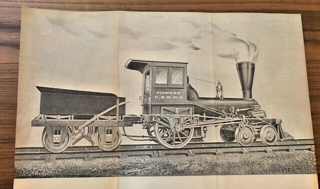 Vintage 1848 Strombeck C. & N.W. “Pioneer” Locomotive Wood Kit, Unassembled