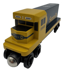 Whittle Shortline Railroad ATSF Santa Fe GP38 Locomotive 2005 Wood Train Engine