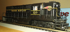 HO SCALE LIFE LIKE PROTO 2000 EMD GP7 WESTERN MARYLAND WM #20 23597