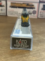 N Kato DC Union Pacific UP EMD Sd40-2 #3401 176-4910 Lightly Used