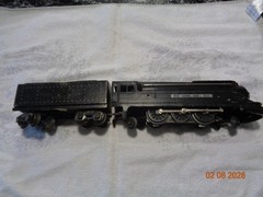 Lionel Vintage Pre War (1937-41) # 1668 Black Steam Loco, #1689T Tender & 3 Cars