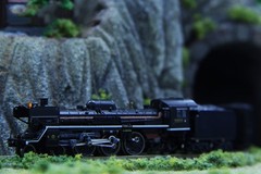 Rokuhan Z gauge T027-2 JNR C57 type steam locomotive 111 type gate differential