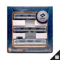 Frateschi 6316 CPTM Metropolitan Metro Subway Miniature Train 3 Car Set HO 1:87