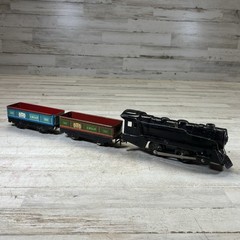 Marx Prewar Wind Up Steam Train Set Rock Island 552 Cars O Gauge Tin Litho Lot