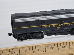 Bachmann N Scale Pennsylvania 9648B F7-B Diesel Locomotive Weathered Runs