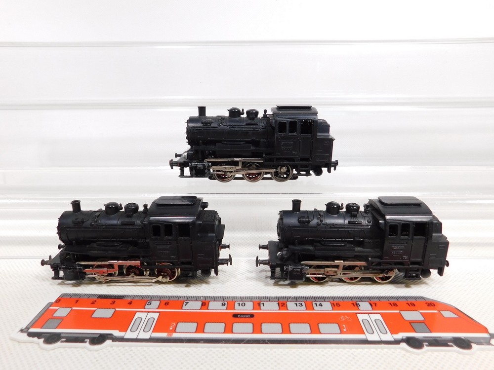 3x Märklin H0 AC CM 800 (3000) Locomotive Tender Locomotive 89 005 DB #DT640-1