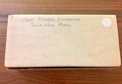 Vintage 1848 Strombeck C. & N.W. “Pioneer” Locomotive Wood Kit, Unassembled