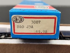 Vtg Con-Cor N Scale Royal Blue Baltimore & Ohio Steam Locomotive & Tender NOS