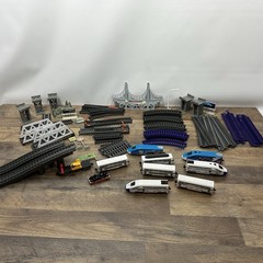 Trans Euro Express Jakks Pacific 2012 Model Train & Track & Accessories 50+ Pcs