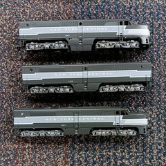 ATHEARN HO SCALE DIESEL LOCOMOTIVE PA1 ABA SET NEW YORK CENTRAL WORKING !