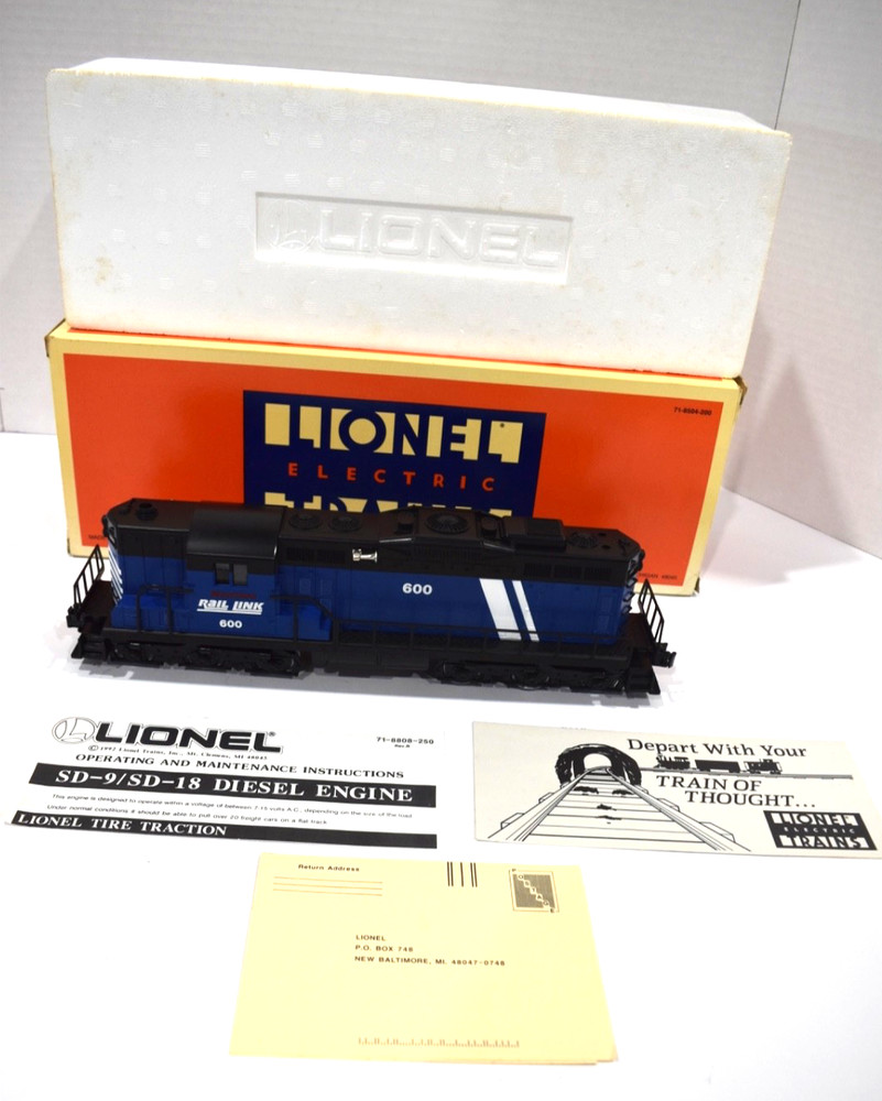 Lionel O27 Gauge 6-18824 Montana Rail LInk SD-9 Diesel Locomotive NM/MT