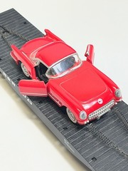 IDM 7001 O27 Gauge Flatcar w/Corvette Norfolk & Western Railroad with Box