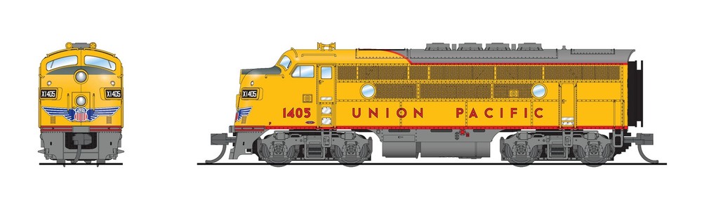 Broadway Limited 7740 N UP EMD F3A Diesel Locomotive Sound/DC/DCC #1409