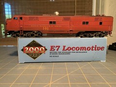 Proto 2000 HO E7 Locomotive GM&O A Unit, 101 Custom Painted And Weathered