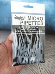IckySticky hobby micro pipette applicator for paints, glue, lubricant. 20 pack.